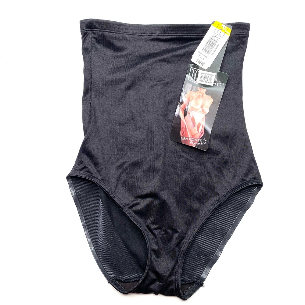Nordstrom TC Black Firm Control High Waist Brief NWT